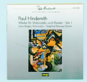 Hindemith Paul - Works For Cello And Piano, Vol. 1 in der Gruppe UNSERE TIPPS / Weihnachtsgeschenktipp CD bei Bengans Skivbutik AB (3311250)