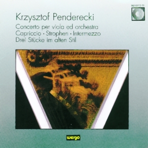 Penderecki Krzysztof - Concerto Per Viola Ed Orchestra Ca in der Gruppe CD bei Bengans Skivbutik AB (3312470)