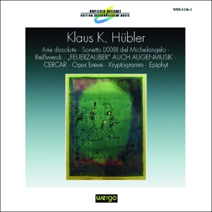 Hübler Klaus K. - Arie Dissolute Sonetto Lxxxiii Del in der Gruppe CD bei Bengans Skivbutik AB (3329522)