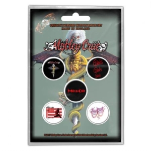 Motley Crue - MOTLEY CRUE BUTTON BADGE PACK: DR FEELGO in der Gruppe MERCH bei Bengans Skivbutik AB (3640998)