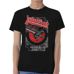 Judas Priest - Silver And Red Vengeance Uni Bl T-Shirt in der Gruppe MERCHANDISE / T-shirt / Hårdrock bei Bengans Skivbutik AB (3762834r)