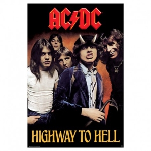 AC/DC - Highway To Hell Poster Poster 91,5x61 in der Gruppe MERCHANDISE / Merch / Hårdrock bei Bengans Skivbutik AB (3790792)