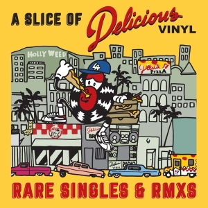 Various - A Slice Of Delicious Vinyl: Rare Singles & Rmxs in der Gruppe VINYL / Elektroniskt,Hip Hop-Rap bei Bengans Skivbutik AB (3817238)