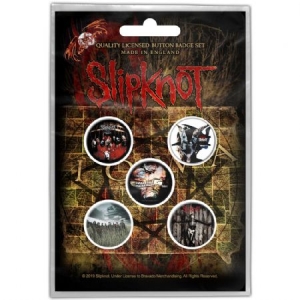 Slipknot - BUTTON BADGE PACK: ALBUMS (RETAIL PACK) in der Gruppe Minishops / Slipknot bei Bengans Skivbutik AB (3882368)