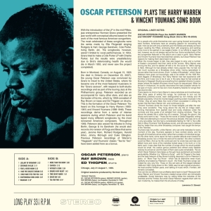 Peterson Oscar - Plays The Harry Warren & Vincent Youmans Song Book in der Gruppe VINYL / Jazz bei Bengans Skivbutik AB (3922605)