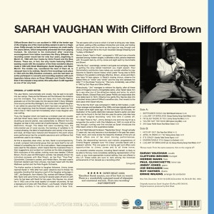 Sarah Vaughan - With Clifford Brown in der Gruppe UNSERE TIPPS / Weihnachtsgeschenktipp Vinyl bei Bengans Skivbutik AB (3924374)