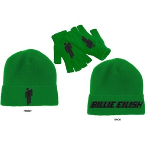 Billie Eilish - Billie Eilish Unisex Beanie Hat & Glove  in der Gruppe MK Export CDON Merch bei Bengans Skivbutik AB (3944371)