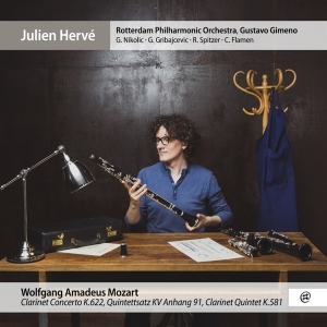 Julien Herve - Mozart: Clarinet Concerto K622/Quintettsatz Kv Anhang 9 in der Gruppe CD / Klassiskt,Övrigt bei Bengans Skivbutik AB (3995978)