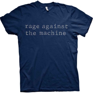 Rage Against The Machine - Original Logo Blue Uni T-Shirt in der Gruppe MERCH / T-Shirt / Sommar T-shirt 23 bei Bengans Skivbutik AB (4045129r)