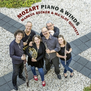 Markus & Ma'alot Quintett Becker - Mozart, Piano & Winds in der Gruppe CD / Klassiskt,Övrigt bei Bengans Skivbutik AB (4066337)