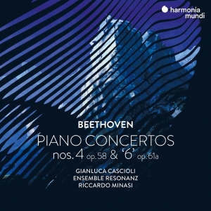 Gianluca Cascialo - Beethoven Piano Concertos Nos. 4 & 6 (Op.61A) in der Gruppe CD / Klassiskt,Övrigt bei Bengans Skivbutik AB (4073061)