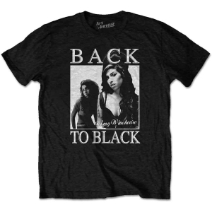 Amy Winehouse - Back To Black Uni Bl T-Shirt in der Gruppe MERCH / T-Shirt / Rockoff_Nya April24 bei Bengans Skivbutik AB (4141029r)