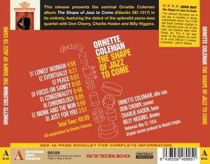 Ornette Coleman - Shape Of Jazz To Come in der Gruppe CD / Jazz bei Bengans Skivbutik AB (4219773)