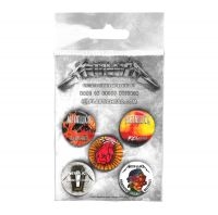 Metallica - Button Badge Set Albums 1996-2016 in der Gruppe MERCHANDISE / Merch / Hårdrock bei Bengans Skivbutik AB (4231089)