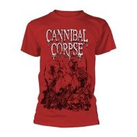 Cannibal Corpse - T/S Pile Of Skulls Red (L) in der Gruppe MERCHANDISE / T-shirt / Hårdrock bei Bengans Skivbutik AB (4231155)