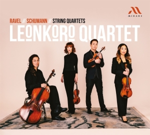 Leonkoro Quartet - Ravel Schumann String Quartets in der Gruppe UNSERE TIPPS / Weihnachtsgeschenktipp CD bei Bengans Skivbutik AB (4303118)