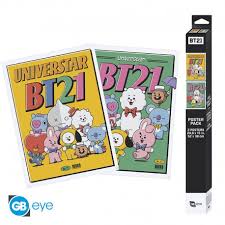 BT21 - Posterpack 2p 52*38cm in der Gruppe MERCHANDISE / Merch / K-Pop bei Bengans Skivbutik AB (4408136)