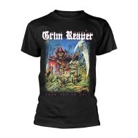 Grim Reaper - T/S Rock You To Hell (S) in der Gruppe MERCHANDISE / T-shirt / Hårdrock bei Bengans Skivbutik AB (5510248)