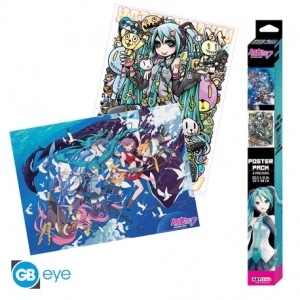 Hatsune Miku - Set 2 Posters Chibi 52X38 in der Gruppe MERCHANDISE / Merch / Film-Musikal bei Bengans Skivbutik AB (5510707)