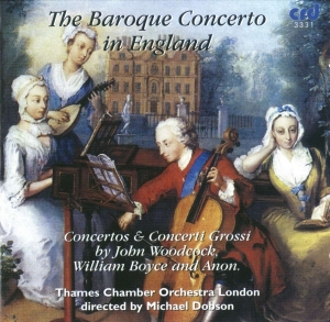Thames Chamber Orchestra Michael D - The Baroque Concerto In England in der Gruppe Övrigt / Klassiskt bei Bengans Skivbutik AB (5513472)