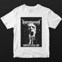 Wormwood - T/S Vomiting Astral Shit (S) White in der Gruppe MERCHANDISE / Accessoarer / Hårdrock bei Bengans Skivbutik AB (5518814)