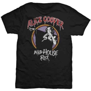 Alice Cooper - Mad House Rock Uni Bl    in der Gruppe MERCH / T-Shirt / Rockoff_Nya April24 bei Bengans Skivbutik AB (5525600r)