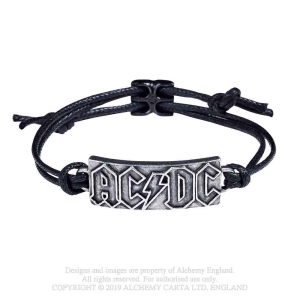 Ac/Dc - Lightning Logo Rope Bracelet in der Gruppe MERCH / Minsishops-merch / Ac/Dc bei Bengans Skivbutik AB (5536859)