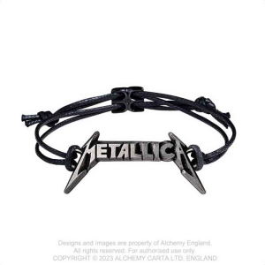 Metallica - Classic Logo Rope Bracelet in der Gruppe MERCHANDISE / Merch / Hårdrock bei Bengans Skivbutik AB (5536890)