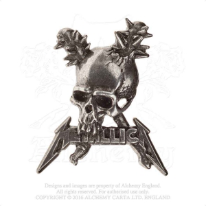 Metallica - Damage Inc. Skull Pin Badge in der Gruppe MERCHANDISE / Merch / Hårdrock bei Bengans Skivbutik AB (5536891)