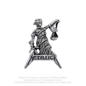 Metallica - Justice For All Pin Badge in der Gruppe MERCHANDISE / Merch / Hårdrock bei Bengans Skivbutik AB (5536892)