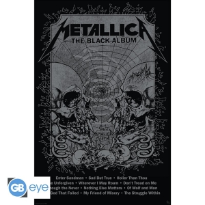 Metallica - Poster Maxi Black Album in der Gruppe MERCHANDISE / Merch / Hårdrock bei Bengans Skivbutik AB (5540273)