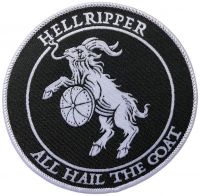 Hellripper - Patch All Hail The Goat (9 Cm) in der Gruppe MERCHANDISE / Accessoarer / Hårdrock bei Bengans Skivbutik AB (5549658)