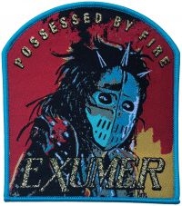 Exhumer - Patch Possessed By Fire Blue Border in der Gruppe UNSERE TIPPS / Freitagsveröffentlichungen / Fredag den 30:e augusti 2024 bei Bengans Skivbutik AB (5562691)