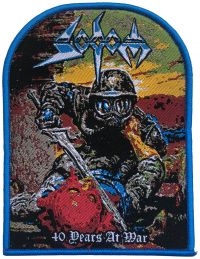 Sodom - Patch 40 Years At War Blue Border ( in der Gruppe UNSERE TIPPS / Freitagsveröffentlichungen / Fredag den 30:e augusti 2024 bei Bengans Skivbutik AB (5562694)