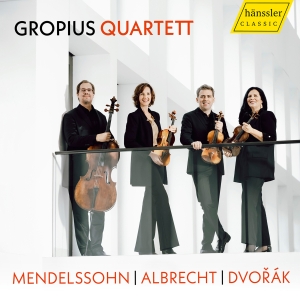 Gropius Quartett - Mendelssohn, Albrecht & Dvorak in der Gruppe UNSERE TIPPS / Freitagsveröffentlichungen / Fredag den 4:e oktober 2024 bei Bengans Skivbutik AB (5562952)