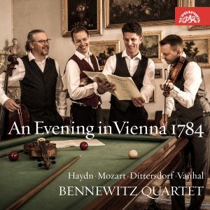 Bennewitz Quartet - An Evening In Vienna 1784 in der Gruppe UNSERE TIPPS / Freitagsveröffentlichungen / Freitag den 1 November 2024 bei Bengans Skivbutik AB (5565943)