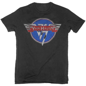 Van Halen - Chrome Logo Uni Bl T-Shirt in der Gruppe MERCHANDISE / T-shirt / Hårdrock bei Bengans Skivbutik AB (5566729r)