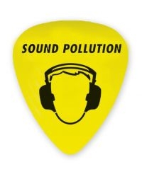 Sound Pollution - Plektrum / Pick Yellow - Sp Logo in der Gruppe MERCHANDISE / Accessoarer / Hårdrock bei Bengans Skivbutik AB (5567031)