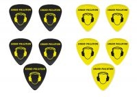 Sound Pollution - Plektrum / Pick 10 Pack - Sp Logo in der Gruppe MERCHANDISE / Accessoarer / Hårdrock bei Bengans Skivbutik AB (5567032)