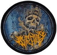 Burning Witches - Patch Round Skull (9,7 Cm) in der Gruppe MERCHANDISE / Accessoarer / Nyheter / Hårdrock bei Bengans Skivbutik AB (5574679)