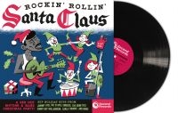 Various Artists - Rockin Rollin Santa Claus (Black Vi in der Gruppe VINYL / Nyheter / Julmusik bei Bengans Skivbutik AB (5575384)