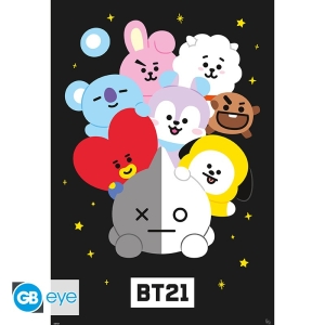 Bt21  - Characters 61 X 91.5Cm Maxi Poster in der Gruppe MERCHANDISE / Merch /  bei Bengans Skivbutik AB (5575675)