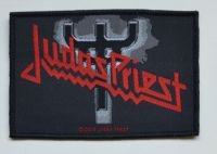 Judas Priest - Patch Logo Fork (10,3 X 7,3 Cm) in der Gruppe MERCHANDISE / Accessoarer / Hårdrock bei Bengans Skivbutik AB (5577303)