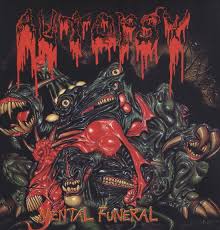 Autopsy - Split Seams/Vikt Hörn Mental Funeral (Vinyl Lp) in der Gruppe -Start Split bei Bengans Skivbutik AB (5588326)