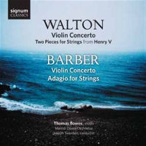 Walton William / Barber Samuel - Violin Concertos in der Gruppe Externt_Lager / Naxoslager bei Bengans Skivbutik AB (689526)