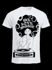 Bengans Dj Girl - T-Shirt White