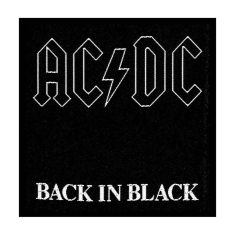 Ac/Dc - Back In Black Standard Patch