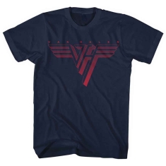 Van Halen - Classic Red Logo Uni Navy  3