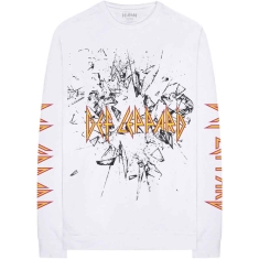 Def Leppard - Shatter Uni Wht Longsleeve