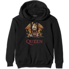 Queen -  UNISEX PULLOVER HOODIE: CLASSIC CREST